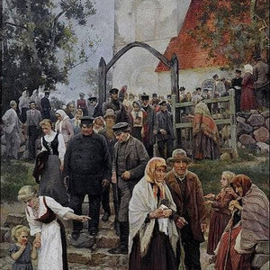 After the service (Leaving the chruch)