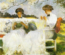Afternoon in September by Frank W. Benson — group oil painting wall art, Impressionism