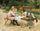 Afternoon tea in the public garden in living room