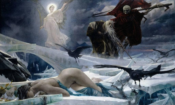 Ahasuerus at the End of the World by Adolf Hirémy-Hirschl — hand-painted cultural oil painting reproduction on canvas