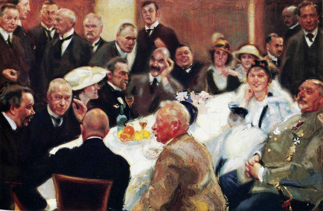 Akseli Gallen-kallelan 50-vuotispäivien Jälkeinen Taiteilijajuhla by Pekka Halonen — hand-painted portrait oil painting reproduction on canvas