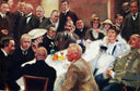 Akseli Gallen-kallelan 50-vuotispäivien Jälkeinen Taiteilijajuhla by Pekka Halonen — hand-painted portrait oil painting reproduction on canvas
