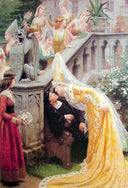 Alain Chartier by Edmund Blair Leighton — group oil painting wall art
