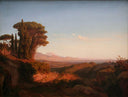 Alban Hills by Louis Gurlitt — rural oil painting wall art, Romanticism