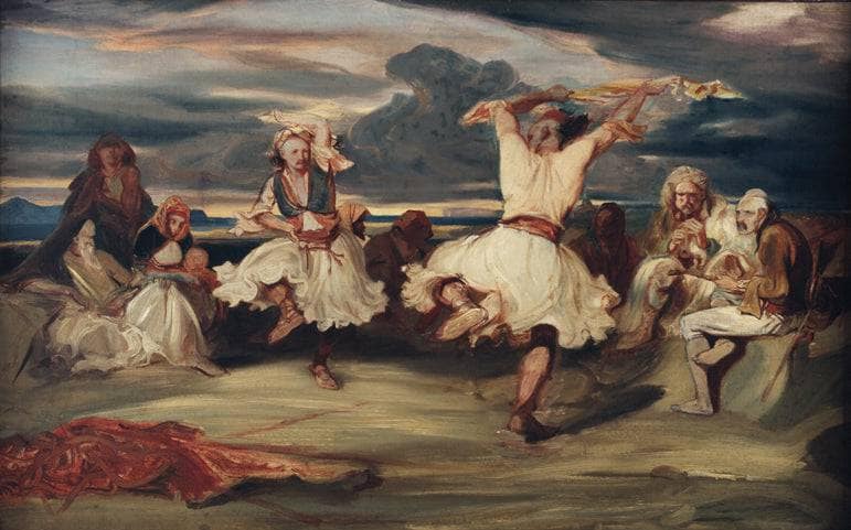 Albanian Dancers by Alexandre-Gabriel Decamps — hand-painted cultural oil painting reproduction on canvas