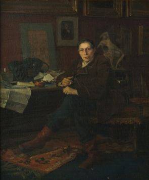 Albert Wolff in His Study - Jules Bastien-Lepage