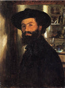 Alberto Falchetti by John Singer Sargent — male oil painting wall art, Realism