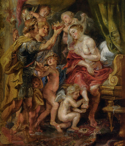 Alexander and Roxana by Peter Paul Rubens — oil painting reproduction
