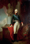 Alexander I by Vladimir Borovikovsky — male oil painting wall art, Rococo