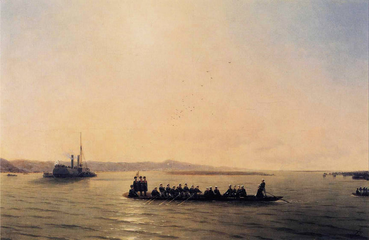 Alexander II Crossing the Danube - Ivan Aivazovsky