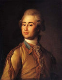 Alexander Lanskoy by Dmitry Levitzky — male oil painting wall art, Rococo