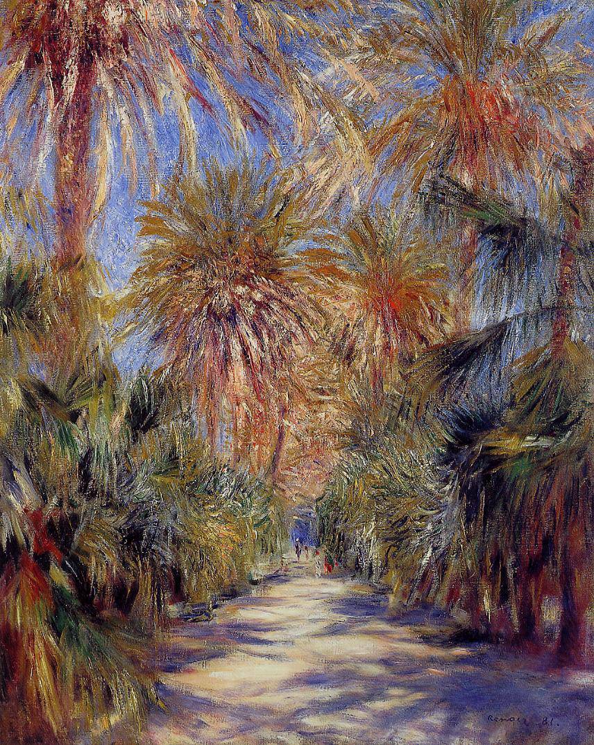 Algiers, the Garden of Essai - Pierre-Auguste Renoir