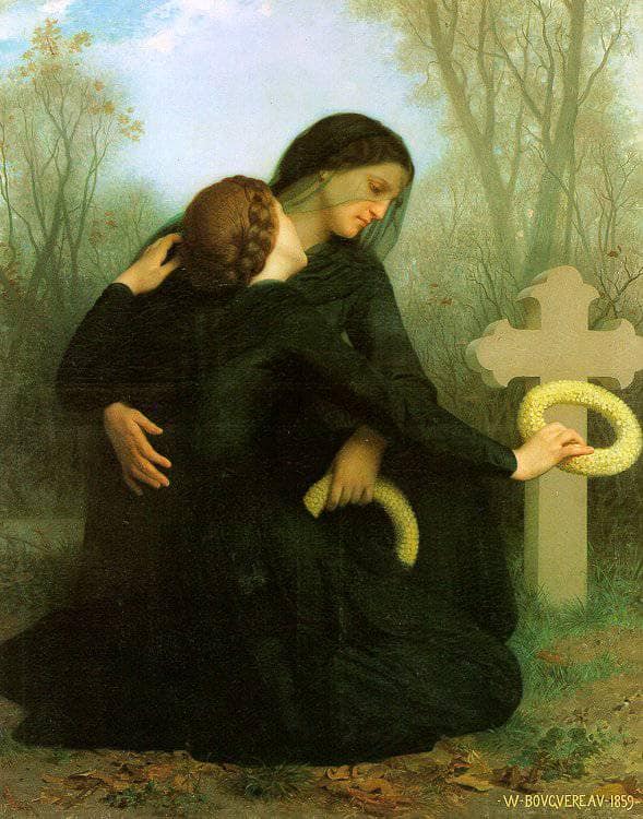 All Saints Day by William-Adolphe Bouguereau — hand-painted cultural oil painting reproduction on canvas