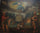 Allegorical scene with two kings and a round tower in living room