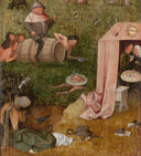Allegory of Gluttony and Lust by Hieronymus Bosch — life oil painting wall art, Northern Renaissance