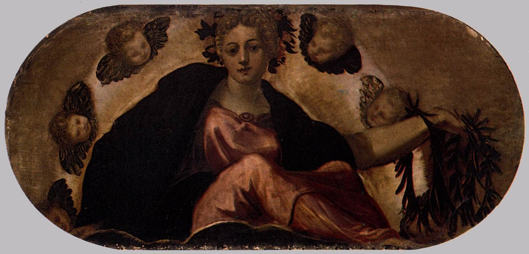 Allegory of Happiness by Tintoretto, hand-painted cultural oil painting reproduction on canvas