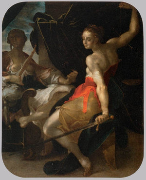 Allegory of Justice and Prudence - Bartholomeus Spranger