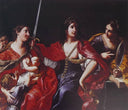 Allegory of Justice, Charity, and Prudence by Elisabetta Sirani — hand-painted portrait oil painting reproduction on canvas