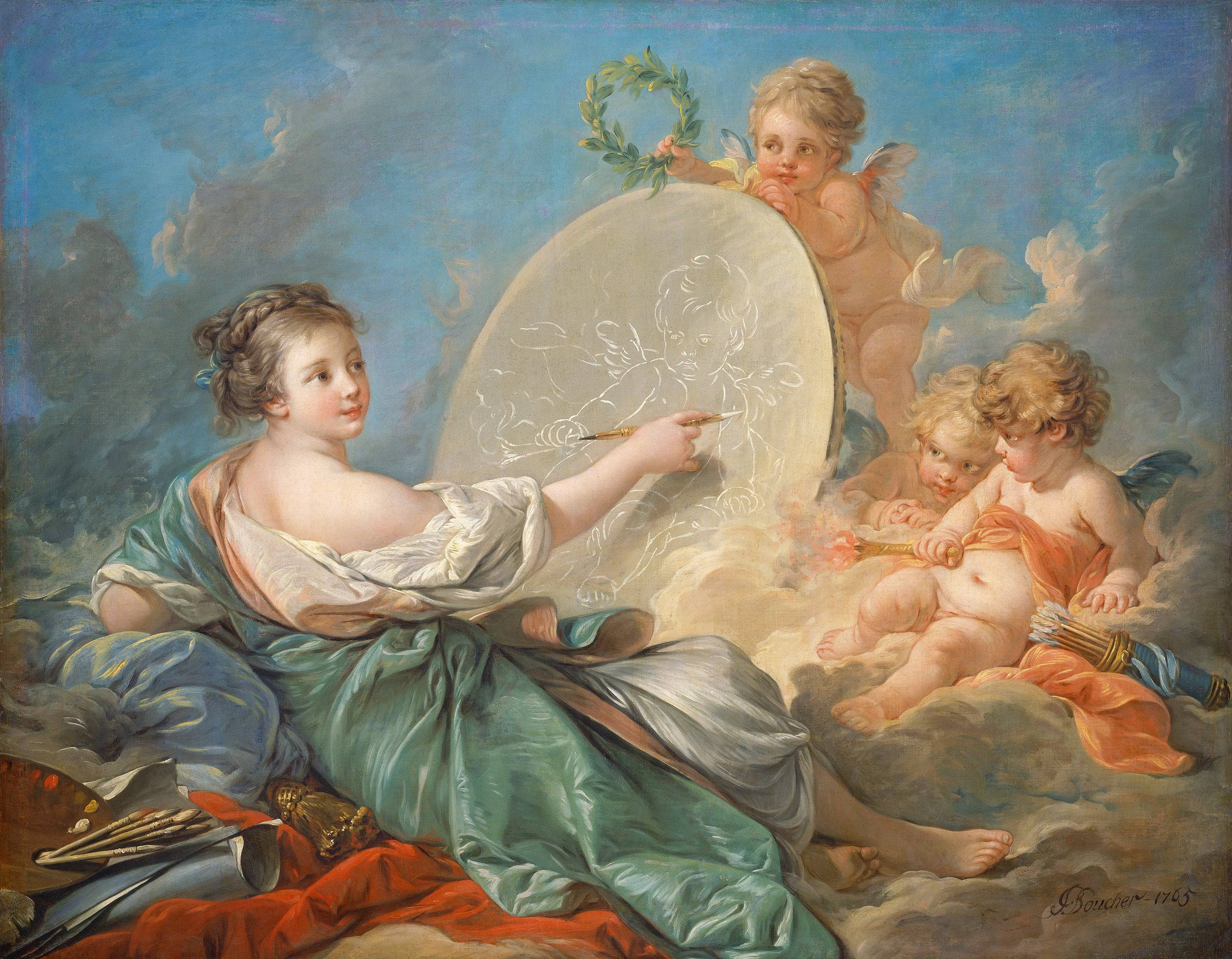 Allegory of Painting - Francois Boucher