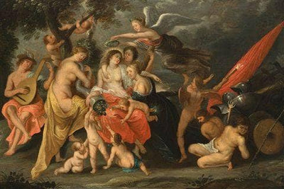Allegory of prosperity in bedroom