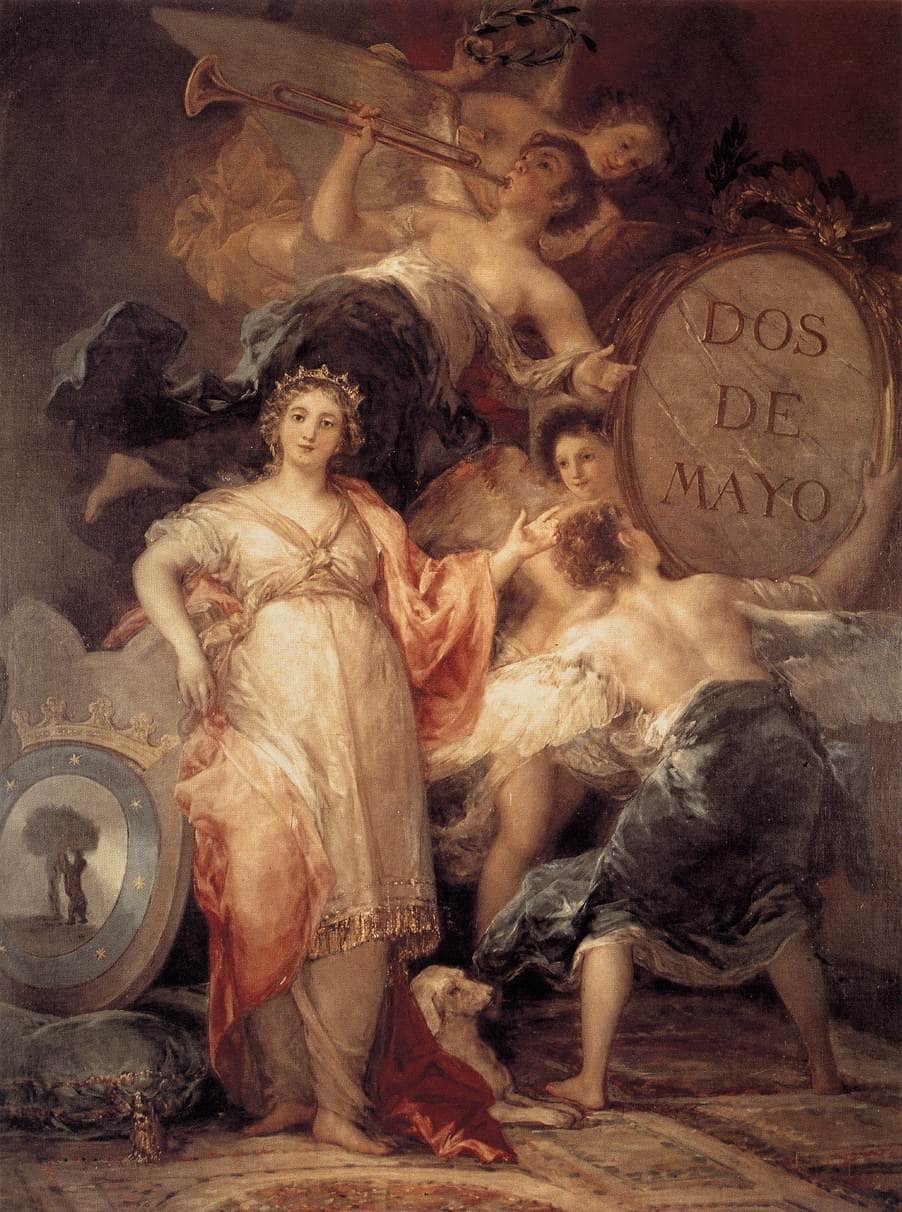 Allegory of the City of Madrid by Francisco Goya — hand-painted cultural oil painting reproduction on canvas
