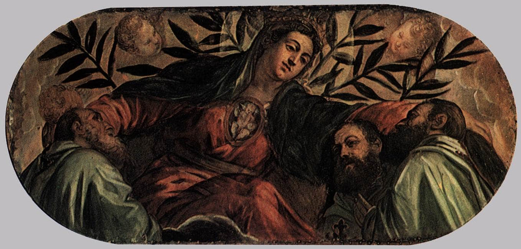 Allegory of the Scuola della Misericordia by Tintoretto, hand-painted cultural oil painting reproduction on canvas
