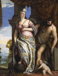 Allegory of Wisdom and Strength( The Choice of Hercules or Hercules and Omphale) by Paolo Veronese — hand-painted cultural oil painting reproduction on canvas