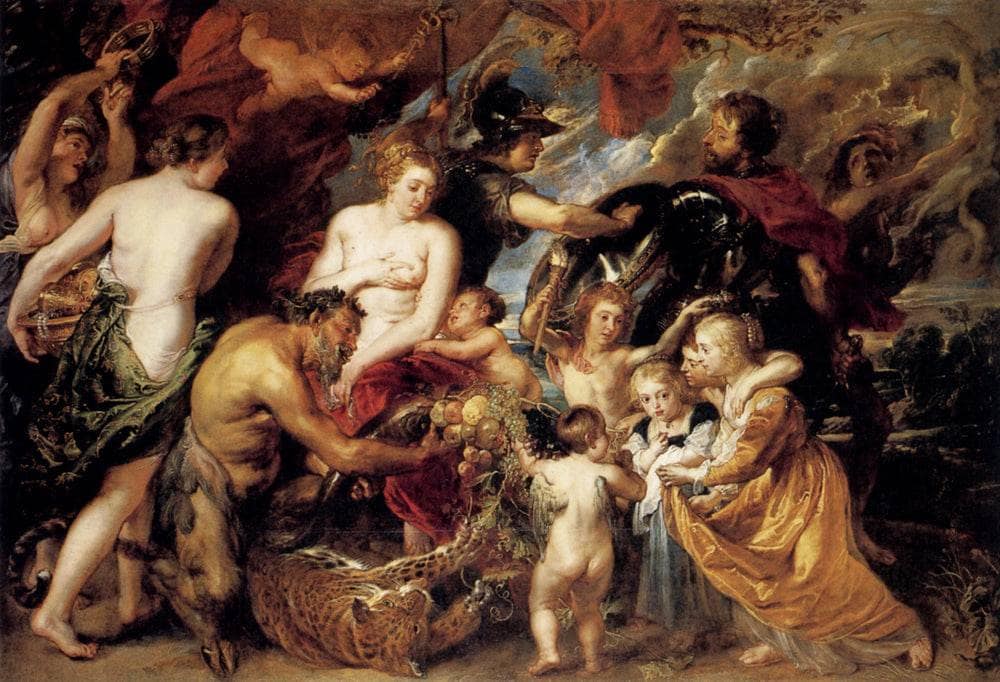 Allegory on the Blessings of Peace by Peter Paul Rubens — hand-painted cultural oil painting reproduction on canvas