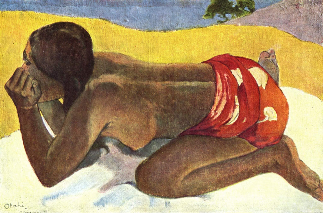 Alone by Paul Gauguin — hand-painted portrait oil painting reproduction on canvas