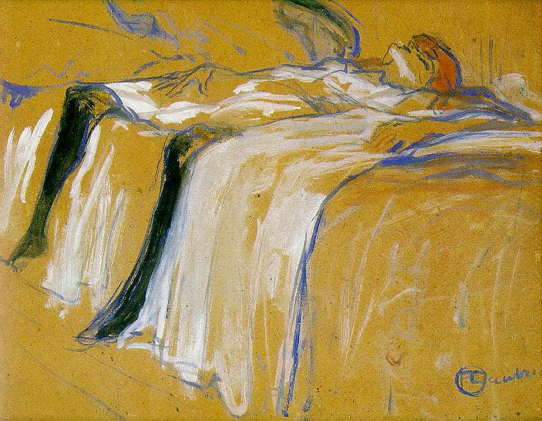 Alone (Elles) by Henri de Toulouse-Lautrec — hand-painted abstract oil painting reproduction on canvas