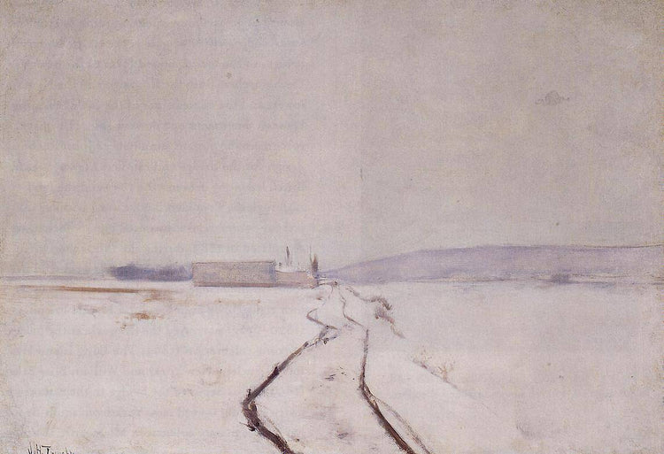 Along the River, Winter - John Henry Twachtman