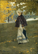 Along the Seine by Maurice Prendergast — seascapes oil painting wall art, Impressionism