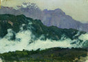 Alps by Isaac Levitan — hand-painted landscape oil painting reproduction on canvas