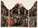 Altarpiece of Calvary by Bernard Van Orley — religious oil painting wall art, Northern Renaissance