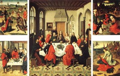 Altarpiece of the Holy Sacrament by Dirk Bouts — oil painting reproduction
