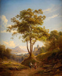 Am Rhein bei Nonnenwerth by Julius Lange — rural oil painting wall art