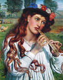 Amaryllis by William Holman Hunt — male oil painting wall art, Romanticism