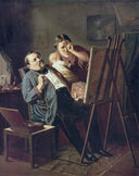 Amateur by Vasily Perov — male oil painting wall art, Realism