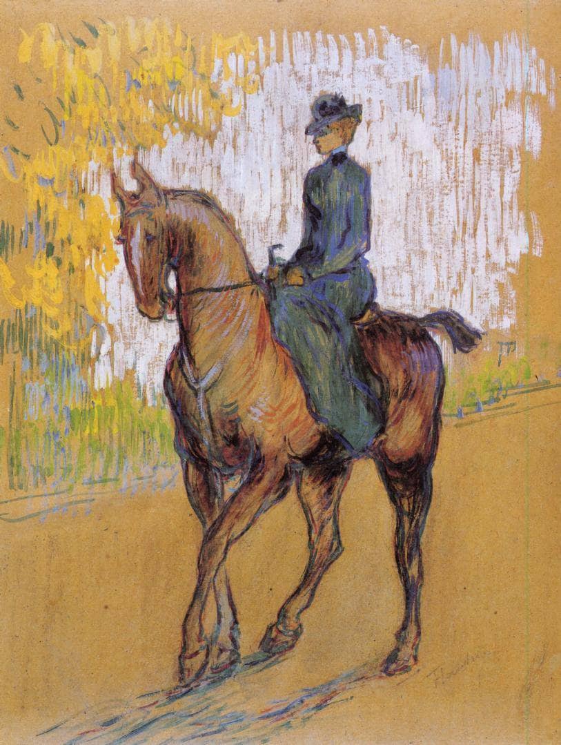 Amazone by Henri de Toulouse-Lautrec — hand-painted animal oil painting reproduction on canvas
