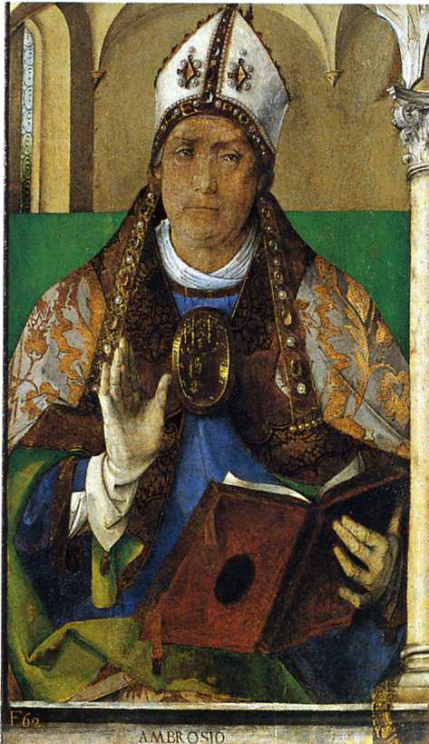 Ambrosio by Justus van Gent — hand-painted cultural oil painting reproduction on canvas