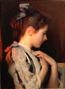 Amethyst by Edmund Charles Tarbell — male oil painting wall art, Impressionism