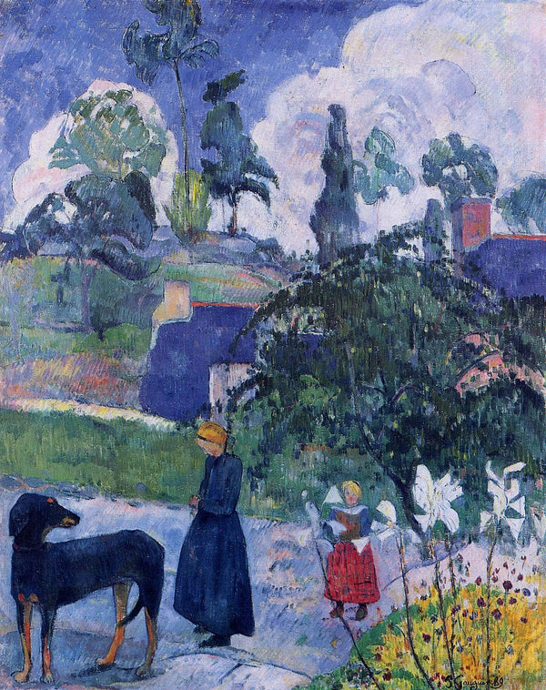 Among the lillies