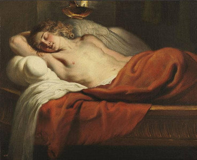 Amor Asleep by Erasmus Quellinus the Younger — oil painting reproduction