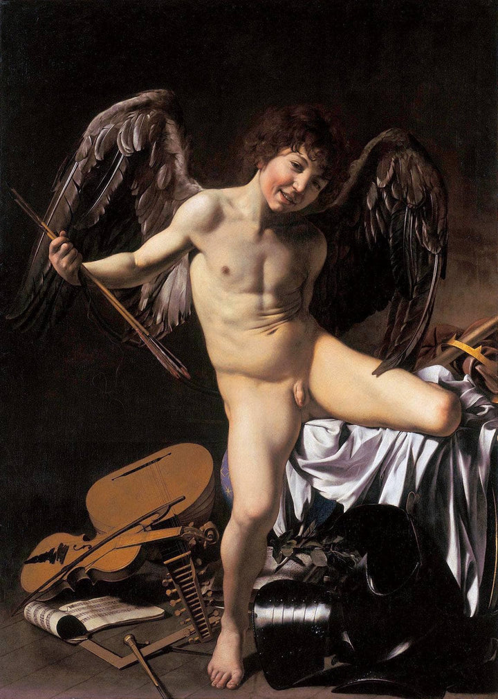 Amor Victorious by Caravaggio — hand-painted cultural oil painting reproduction on canvas