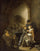 Amorous Couple in An Inn in hallway