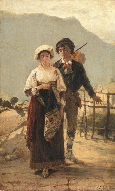 Amorous declaration in modern living room