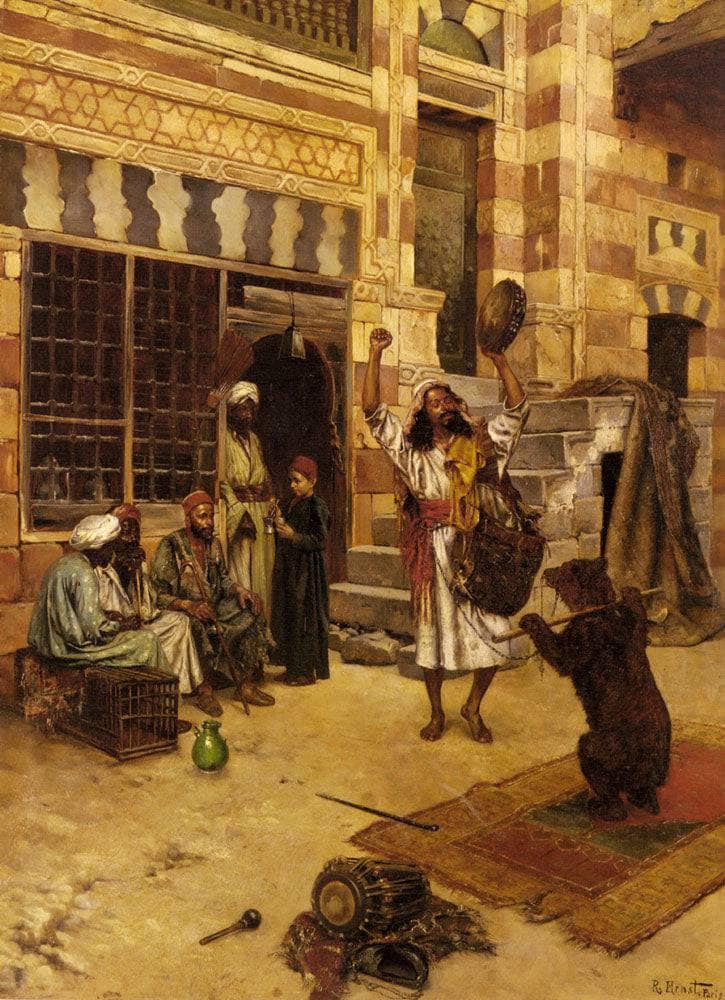 An Afternoon Show by Rudolf Ernst — hand-painted architectural oil painting reproduction on canvas