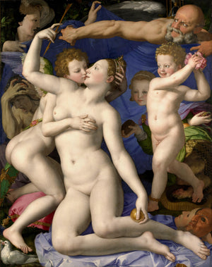 An Allegory with Venus and Cupid - Agnolo Bronzino