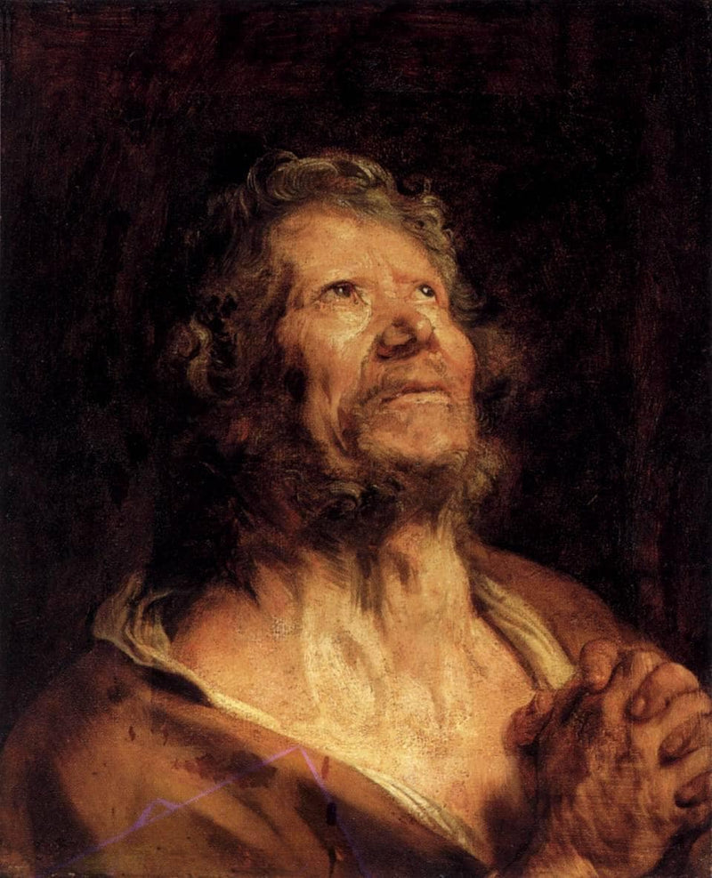 An Apostle with Folded Hands on gallery wrap