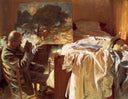 An Artist in his Studio by John Singer Sargent — life oil painting wall art, Realism